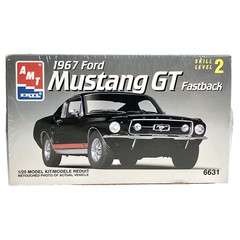 VTG AMT ERTL 1967 Ford Mustang GT Fastback 1:25 Plastic Scale Model #6631 1994