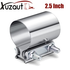 2.5 Inch Stainless Steel Butt Joint Exhaust Seal Band Clamp Exhaust Clamp US