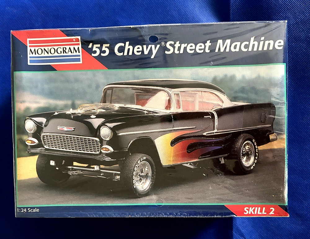 Revell Monogram ’55 Chevy Street Machine Model Car Kit 1:24 1995- SEALED
