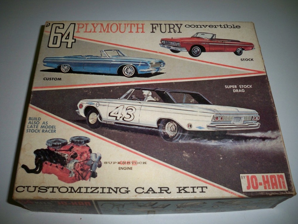 EMPTY BOX for Jo-Han 64 Plymouth Fury Convertible Super Stock Model Kit
