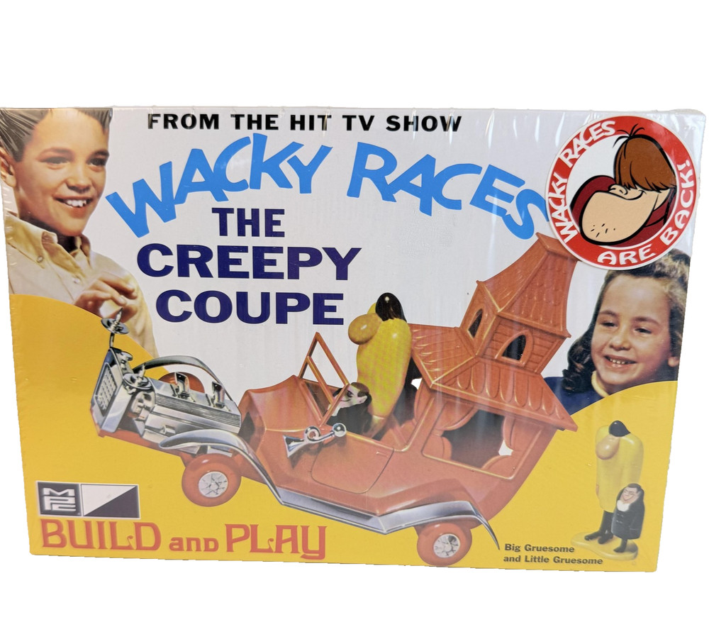 MPC Wacky Races Creepy Coupe 1/25 Scale Build & Play Model Kit Figures MPC936/12
