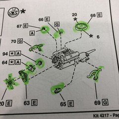 RVL 68 Dodge Dart 440 Magnum ENGINE W Exhaust Manifolds 1:25 LBR Model Parts