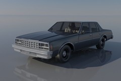 ABS-LIKE RESIN 3D PRINTED 1/25 1977 CHEVY IMPALA 4DR SEDAN KIT