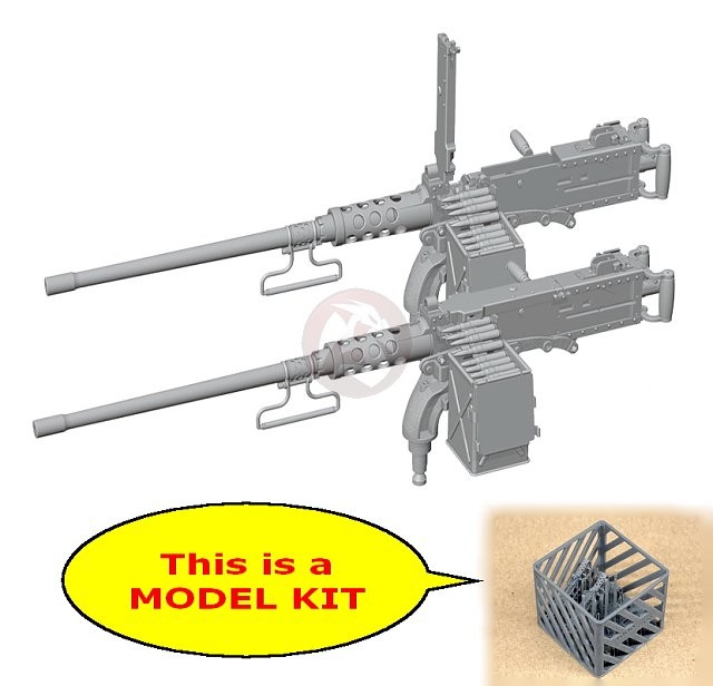 Rado 1/35 M2 Browning .50 Cal MG on Gooseneck D70627 Mount (2 variants) RDM35S90