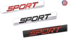 2x Sport Emblem Metal Turbo Badge For Fender Trunk Side Sticker Accessories