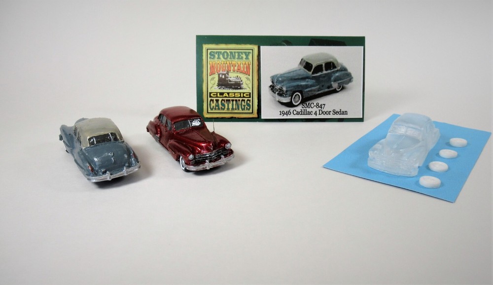 New! SMC-847 1946 Cadillac Sedan 4 Door HO-1/87 Scale Clear Resin Kit
