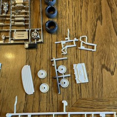 Built Model Car, 1990 Monogram Stock Car STARTED, INCOMPLETE, MODIFIED For Parts