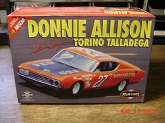 Polar Lights Nascar #27 Ford Torino Donnie Allison Model BOX ONLY 1/25 UPRM