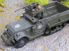 Roco Minitanks Pro Painted WWII US M-3 Halftrack W/50 Cal MG Lot#9468B©
