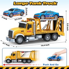 Kids Toys for 3 4 5 6 7 8 Years Old Boys, Transport Cars Carrier with Racing…