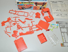 Vintage 1980 MPC RISING SUN Datsun Pickup Truck Junkyard Model Parts Lot 1/25