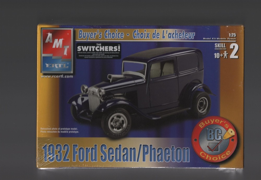 AMT BUYER’S CHOICE 1932 FORD SEDAN / PHAETON MODEL KIT FACTORY SEALED -FREE SHIP