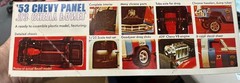 Revell H1219 1953 Chevy Sedan Delivery Gasser Panel 1970 Vintage KIT 1/25 McM