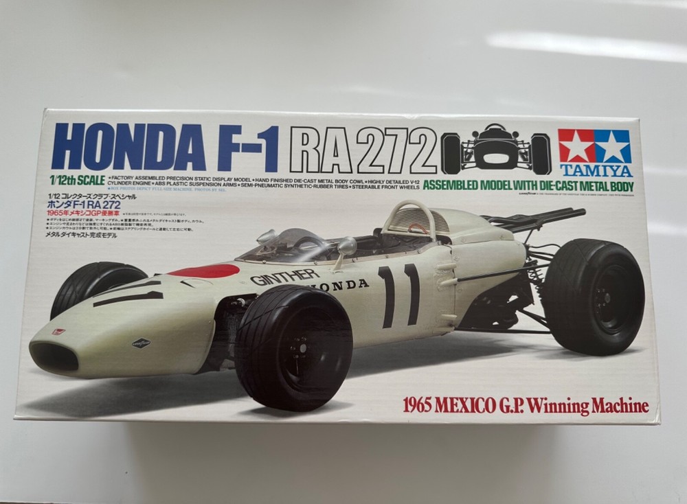 Tamiya Honda F-1 RA272 1/12 1965 Mexico G.P. Metal Die Cast BOX In EXCELLENT con