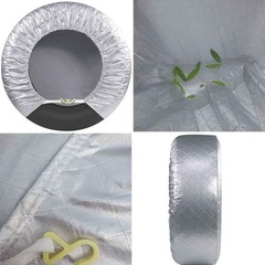 Amfor Tire Covers Set of 4 Waterproof Anti-UV Sun Snow Rain Tire Covers for Trai