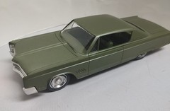 RARE Vintage 1968 Chrysler 300 H.T. 2 Door Dealer Promo Model Car Meadow Green