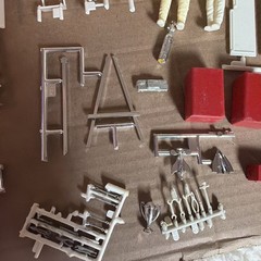 Vintage Amt MPC Revell Assorted Put Crew Parts Fire Extinguishers Tools Gas Cans