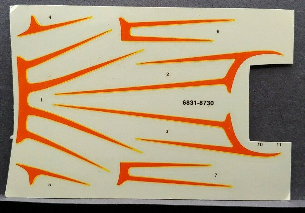 AMT/ERTL | No. 6831 | 1:25 1950 Ford Convertible Decals INCOMPLETE