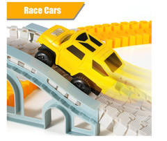 City Truck Create A Road 260 PCS Construction Race Tracks Toys STEM Engineering