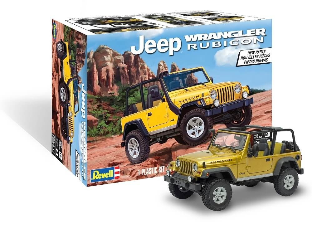 Revell 1/25 Scale Jeep Wrangler Rubicon Plastic Model Kit 85-4501
