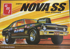 AMT A1142M Chevy Nova SS Pro Stocker Parts Kit Chrome Rear Bumper #516