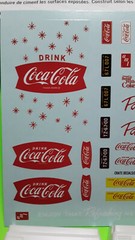 1960 Ranchero 1/25 Diorama 60’s Style Coke Machine Decal Sheet Coca Cola Cases