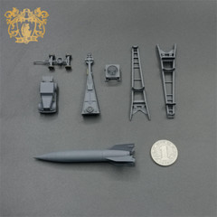 V2 Rocket Transportation/Launching Kit 1/144 Scale Tank Model 3D painted model