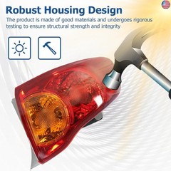 WFLNHB Right Passenger Side Outer Tail Light Assembly Replacement for Toyota