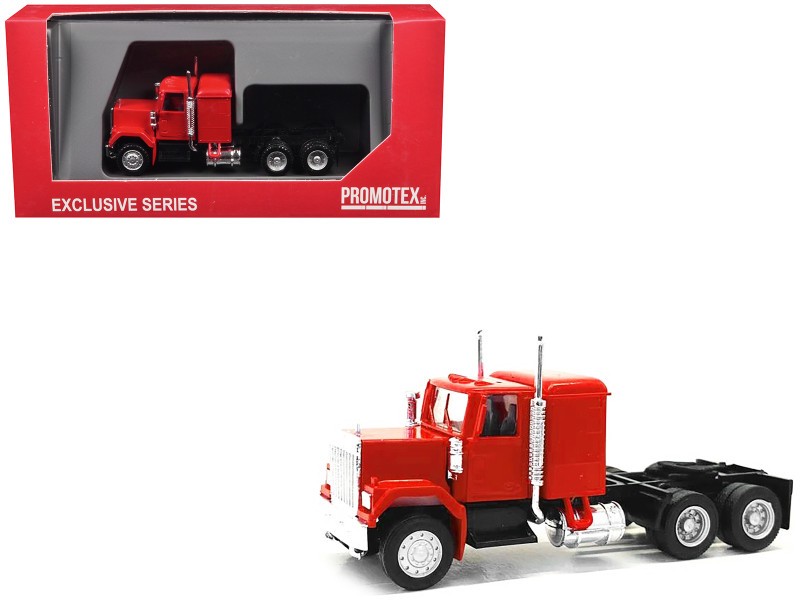 Promotex 025235R 1/87 GMC Sleeper Cab Red (HO) Plastic
