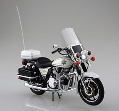 AOSHIMA 1/12 Bike Series No.54 Kawasaki KZ1000 Police Scale Model