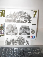 Tamiya German WWII 88mm Gun Flak 36/37 Plastic Model Kit 35017 1/35