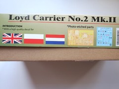 Bronco 1:35 Loyd Carrier No.2 MK.II Tracked (6pdr not included)Model Kit CB35188