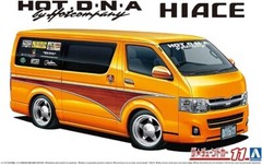 Aoshima 1/24 The Tuned Model Car(11)Kit Hot Company DNA Toyota Hiace TRH200V ’12