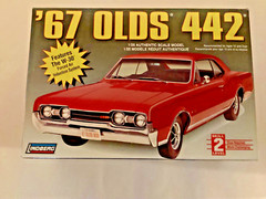 Lindberg 1967 442 Oldsmobile W30 model kit. Parts are in sealed bags.
