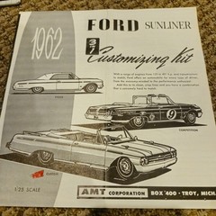 Lot/6 Vintage 1960’s Model Car Kit Instructions AMT IMC FORD LOTUS INDY – DODGE