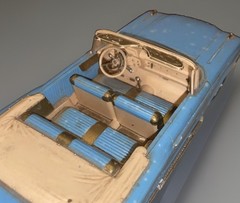 AMT 1960 Mercury Park Lane Custom Convertible Screw Bottom Built Model Car Kit