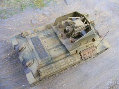 1/72 WWII T-34 with ZSU Flak 38 Military Wheels7213 Models kits