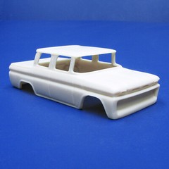 JFSL64 H:O scale Jimmy Flintstone 1962 C10 Pickup 4 Door resin slot car body