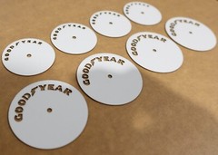 1/12 Tamiya Martini Brabham BT44B Tamiya Goodyear Tyre Tire Stencils Templates