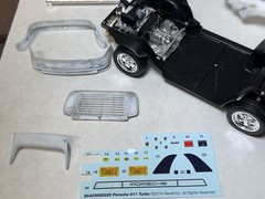 Revell Porsche 911 Turbo 1:24 Model Kit #85-4330 2014 (STARTED / COMPLETE)