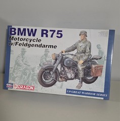 BMW R75 ERTL Model 1:9 Scale 1801 Motorcycle Feldgendarme German Military Police