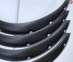 4Pcs 3.1″/80mm Universal Car Wheel Fender Flares Durable Polyurethane Extra