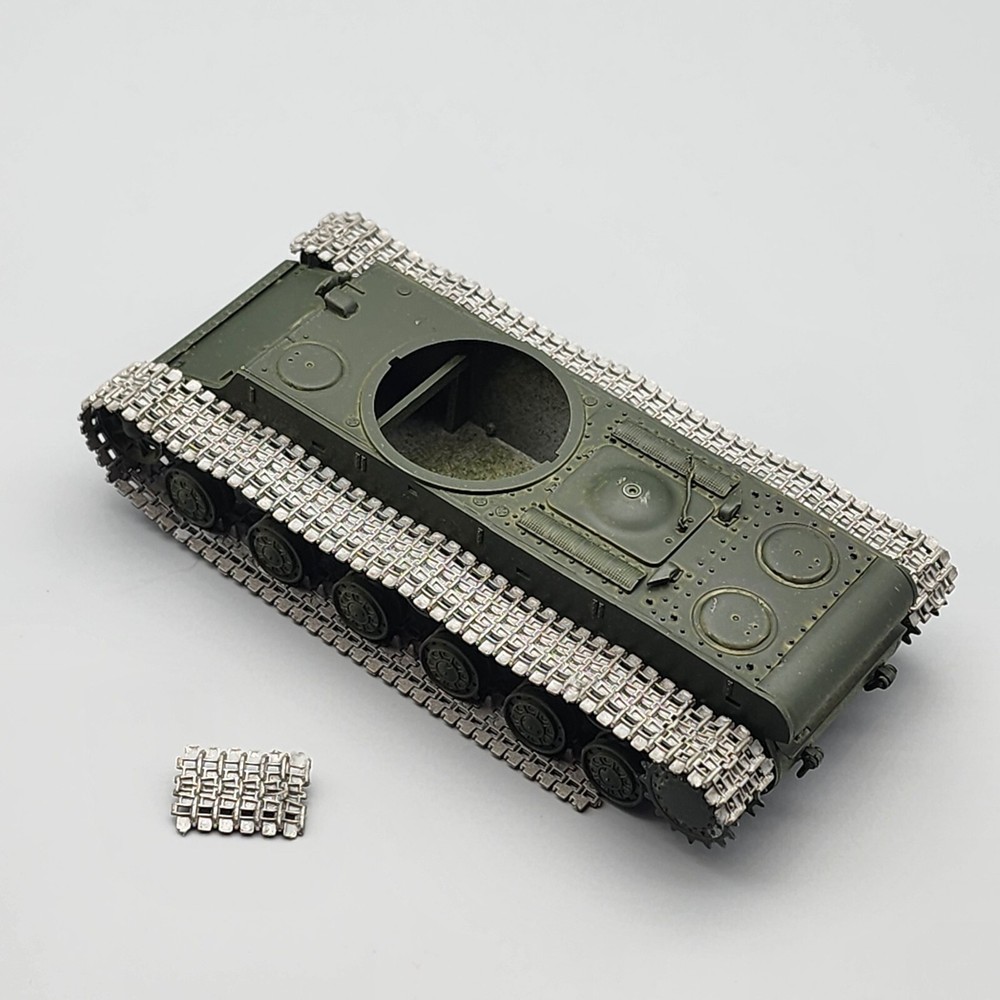 HobbyBoss 1/48 Russian KV Big Turret Tank Parts Lower Hull Started