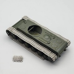 HobbyBoss 1/48 Russian KV Big Turret Tank Parts Lower Hull Started