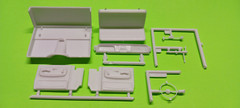 1966 66 Chevy Fleetside Pickup Truck 1/25 Interior Tub Dash Bench Seat Model Car
