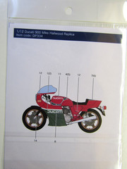 Decalpool Decal Sheet 1:12 Scale Ducati 900 Mike Hailwood DP334 suit Tamiya Kit