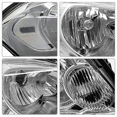 Headlight Assembly Pair for 2006-2013 Chevy Impala 14-15 Impala 06-13 Silver