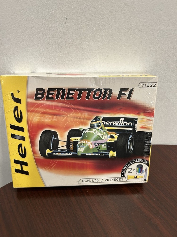 Heller Benetton F1 Grand Prix 1/43 Scale Kit #71222 Paint & Glue FACTORY SEALED
