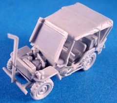 Milicast US102 1/76 Resin WWII USA Jeep – Truck 1/4ton 4×4 Utility, Willys MB