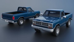 1/25 resin 3d printed 1987 Dodge Ram W150 pickup by Andrey Bezrodny
